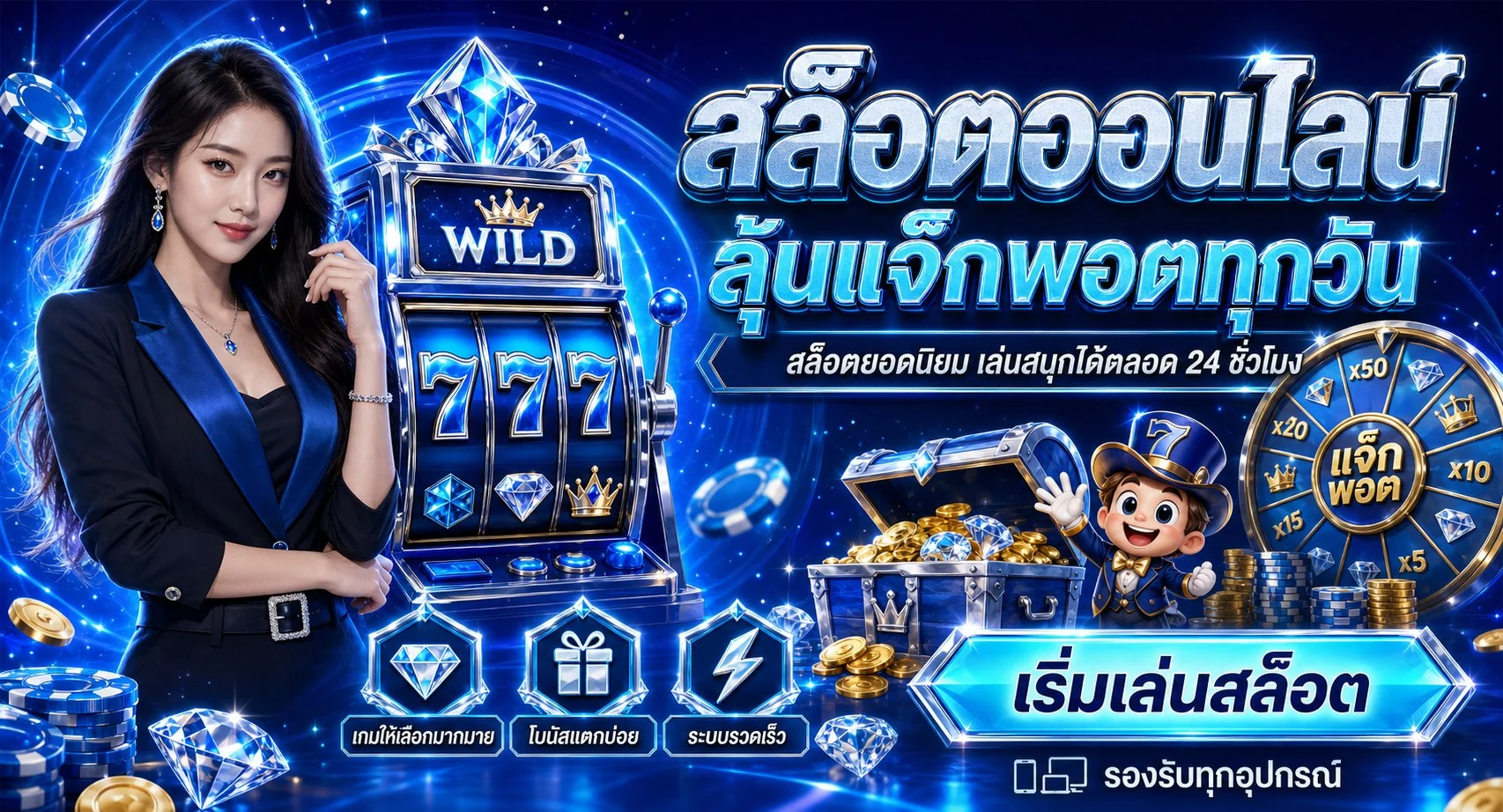 เกมสล็อตยอดฮิต อาลัว168 รวมค่ายดัง PG Slot Pragmatic Play Jili